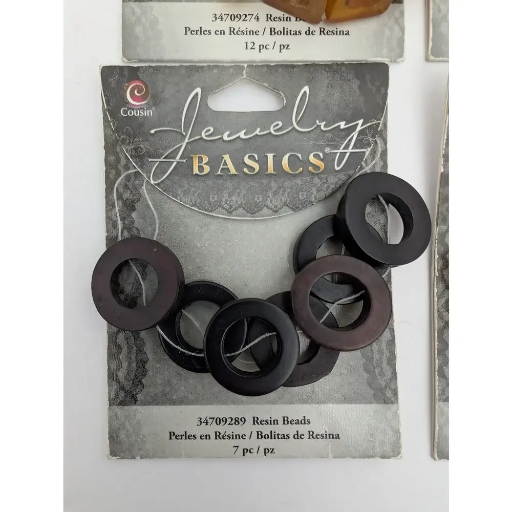 Cousin Jewelry Basics Resin Beads Mixed Lot Jewelry Making Supplies